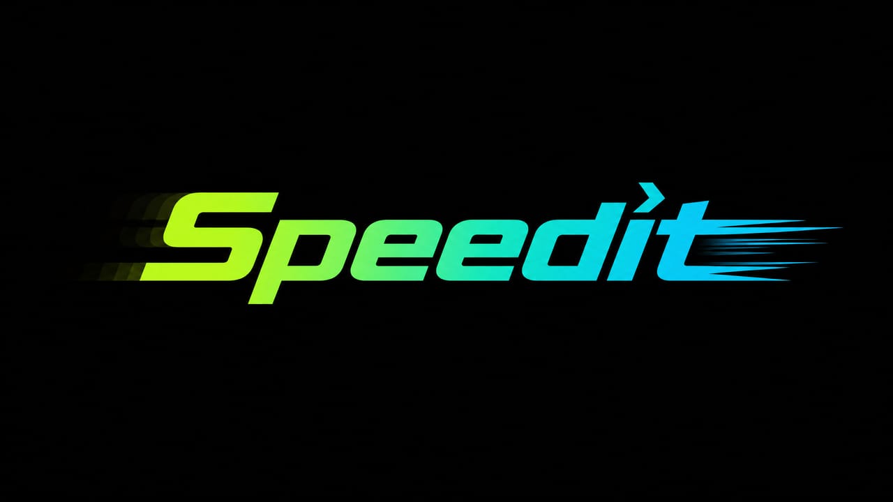 Speedit — Kinetic Logo Animation still 2